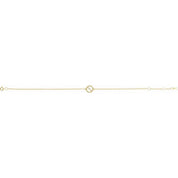 14K Yellow .03 CTW Natural Diamond Circle 6 1/2-7 1/2" Bracelet