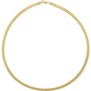 14K Yellow 3.8 mm Flexible Herringbone 18" Chain