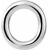 Platinum Single Initial O Earring