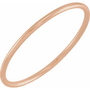 14K Rose Gold Stackable Ring Size 8 - Elegant and Versatile
