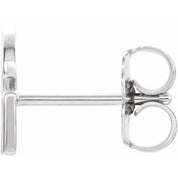 Platinum Single Initial G Earring