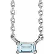 Natural Gemstone Solitaire Necklace 0.15 Carat TCW Topaz & Tourmaline