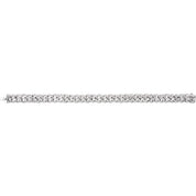 14K White 3/4 CTW Natural Diamond Curb 7" Bracelet
