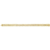 14K Yellow 3/4 CTW Natural Diamond Curb 7" Bracelet