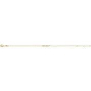 14K Yellow 1/10 CTW Natural Diamond Beaded Bar 6 1/2-7 1/2" Bracelet