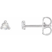 Platinum .04 CTW Rose-Cut Natural Diamond Stud Earrings