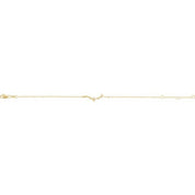 14K Yellow .06 CTW Natural Diamond Branch Bar 6 1/2-7 1/2" Bracelet