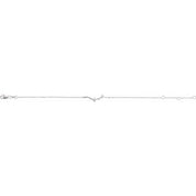 14K White .06 CTW Natural Diamond Branch Bar 6 1/2-7 1/2" Bracelet