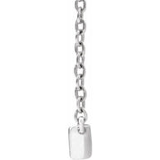 14K Lab-Grown Diamond Two-Stone, French-Set Bar, and Bar Necklace in 16-18" Length