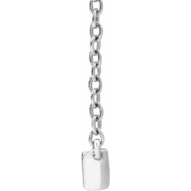 14K Lab-Grown Diamond Two-Stone, French-Set Bar, and Bar Necklace in 16-18" Length