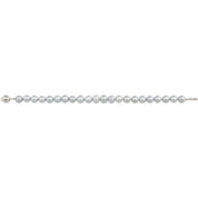 Sterling Silver Cultured Gray Freshwater Pearl 7 1/2" Bracelet