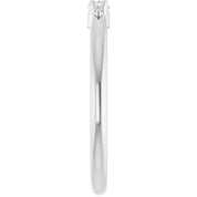 Platinum 1/10 CTW Natural Diamond Graduated Stackable Ring