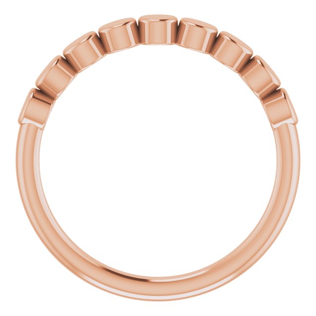 14K Rose Geometric Stackable Ring