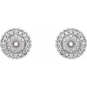14K White 1/5 CTW Lab Grown Diamond Earrings Jacket
