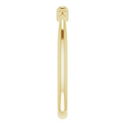 14K Yellow Stackable Bead Ring