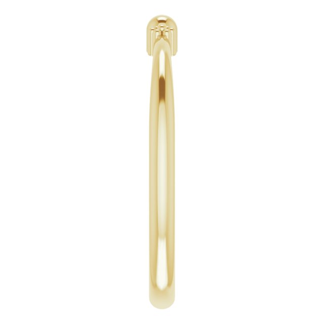 14K Yellow Stackable Bead Ring