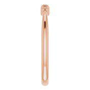14K Rose Stackable Bead Ring