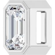 14K White 1/4 CT Lab-Grown Diamond Pendant