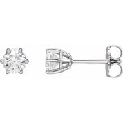 Platinum 3/4 CTW Natural Diamond Stud Earrings