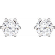 14K White 1 CTW Lab-Grown Diamond Earrings