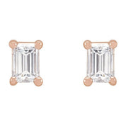 14K Rose 1/8 CTW Natural Diamond Stud Earrings