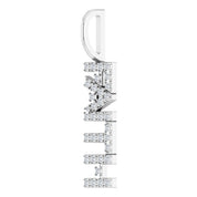 Platinum 1/8 CTW Natural Diamond "Faith" Charm/Pendant