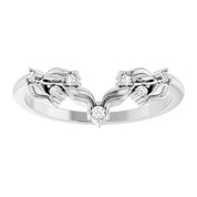 14K White .05 CTW Lab-Grown Diamond Anniversary Band