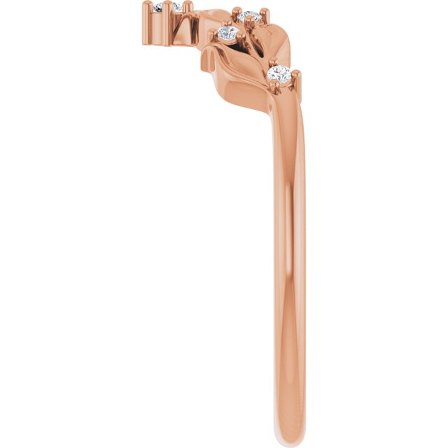 14K Rose .05 CTW Lab-Grown Diamond Anniversary Band