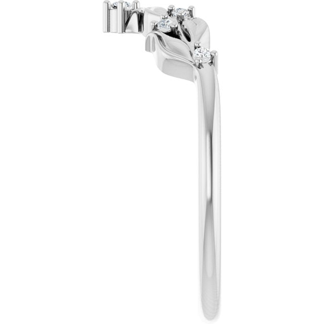 Platinum .05 CTW Lab-Grown Diamond Anniversary Band