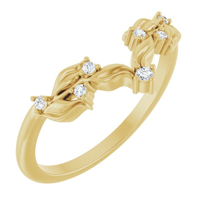 14K Yellow Lab-Grown Diamond Anniversary Band - Part Number LG101