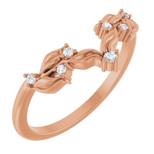14K Rose .05 CTW Lab-Grown Diamond Anniversary Band