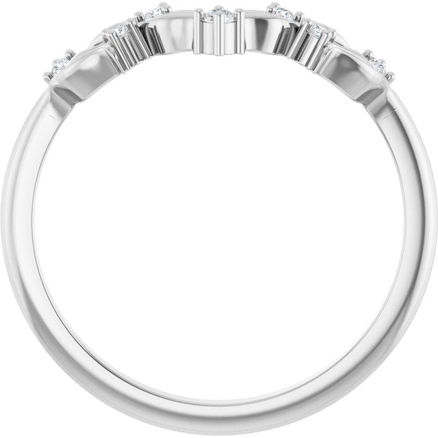 Platinum .05 CTW Lab-Grown Diamond Anniversary Band