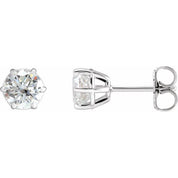 14K White 1 1/2 CTW Lab-Grown Diamond Earrings