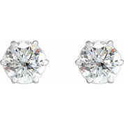 14K White 1 1/2 CTW Lab-Grown Diamond Earrings