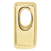 14K Yellow Block Initial H Slide Pendant