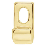 14K Yellow Block Initial J Slide Pendant