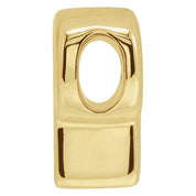 14K Yellow Block Initial P Slide Pendant
