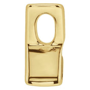 14K Yellow Block Initial X Slide Pendant