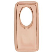 14K Rose Block Initial A Slide Pendant