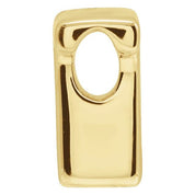 14K Yellow Block Initial T Slide Pendant