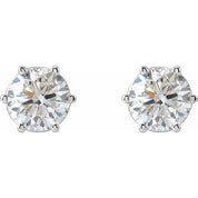 14K White 2 CTW Lab-Grown Diamond Earrings