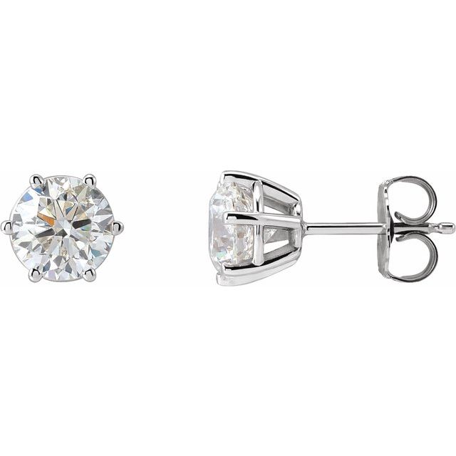 14K White 2 CTW Lab-Grown Diamond Earrings