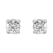 14K White 1/5 CTW Lab-Grown Diamond Stud Earrings