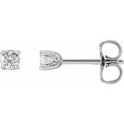 14K White 1/5 CTW Lab-Grown Diamond Stud Earrings