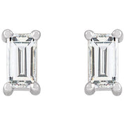 14K White 1/4 CTW Lab-Grown Diamond Stud Earrings
