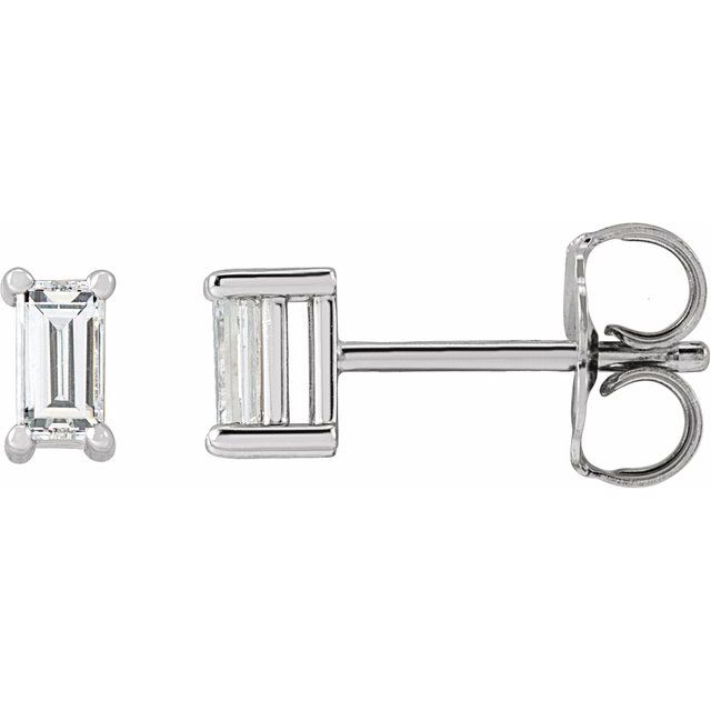 Sterling Silver 1/5 CTW Natural Diamond Stud Earrings