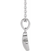 Sterling Silver Heart 16-18" Necklace