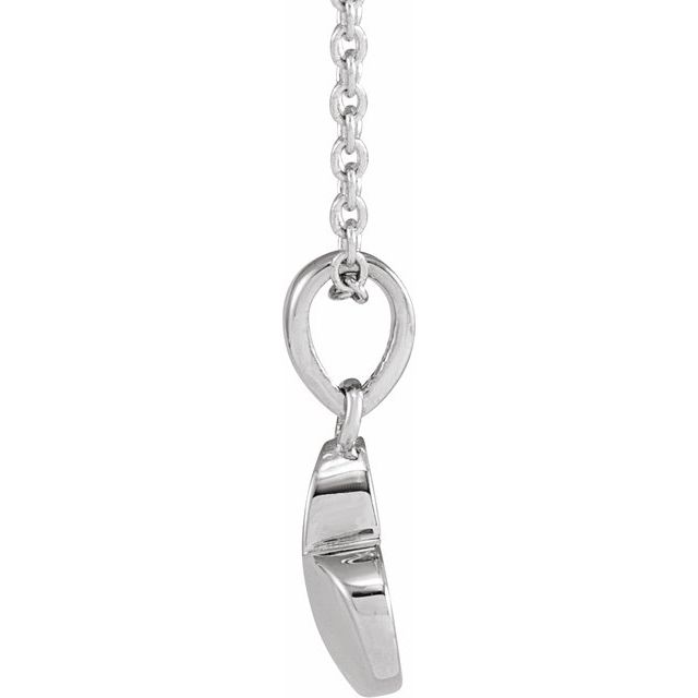 Sterling Silver Heart 16-18" Necklace