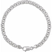14K White 4.7 mm Cable 7" Chain