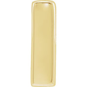 14K Yellow Block Initial I Slide Pendant